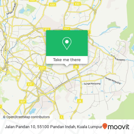 Jalan Pandan 10, 55100 Pandan Indah map