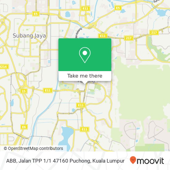 ABB, Jalan TPP 1 / 1 47160 Puchong map