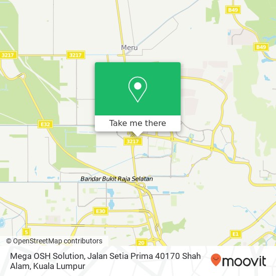 Mega OSH Solution, Jalan Setia Prima 40170 Shah Alam map