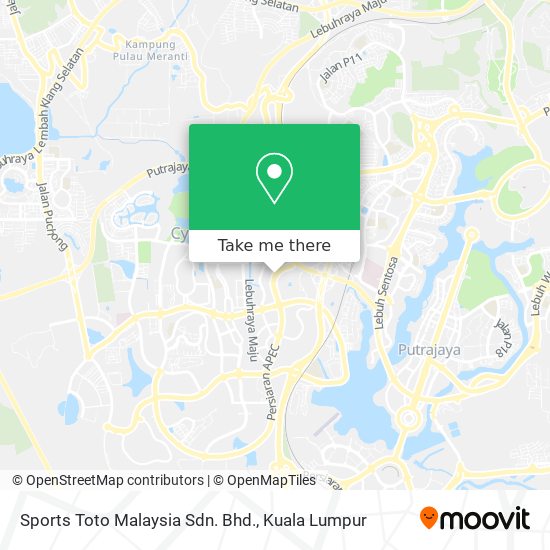 Sports Toto Malaysia Sdn. Bhd. map