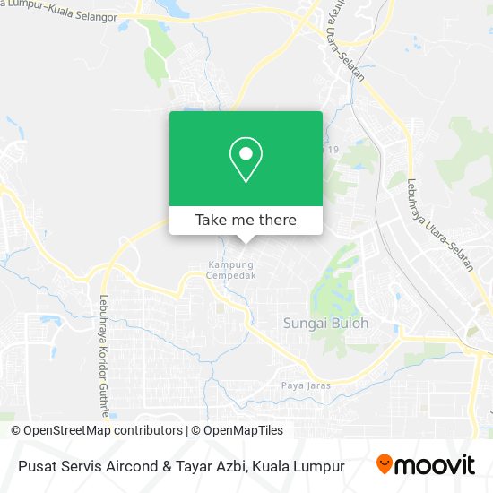 Peta Pusat Servis Aircond & Tayar Azbi