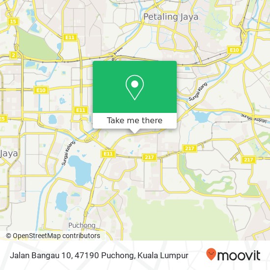 Jalan Bangau 10, 47190 Puchong map