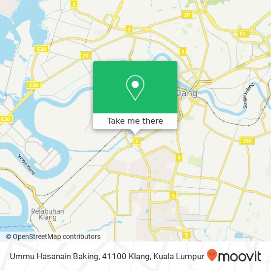 Peta Ummu Hasanain Baking, 41100 Klang