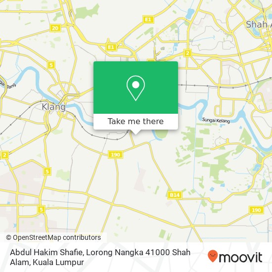 Abdul Hakim Shafie, Lorong Nangka 41000 Shah Alam map