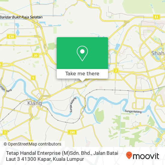 Tetap Handal Enterprise (M)Sdn. Bhd., Jalan Batai Laut 3 41300 Kapar map