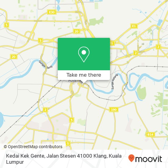 Kedai Kek Gente, Jalan Stesen 41000 Klang map