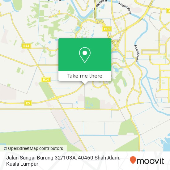 Peta Jalan Sungai Burung 32 / 103A, 40460 Shah Alam
