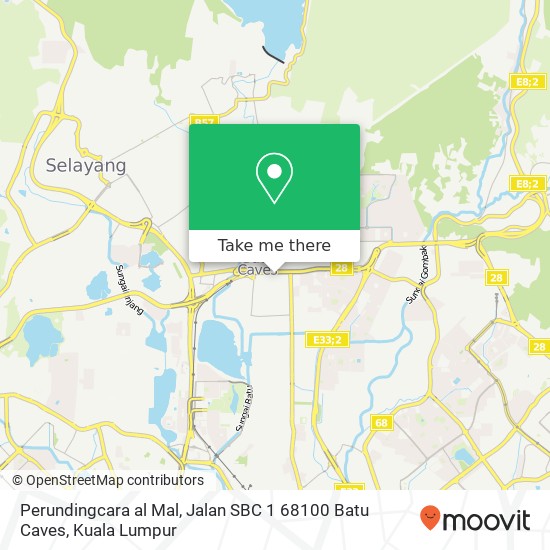 Perundingcara al Mal, Jalan SBC 1 68100 Batu Caves map