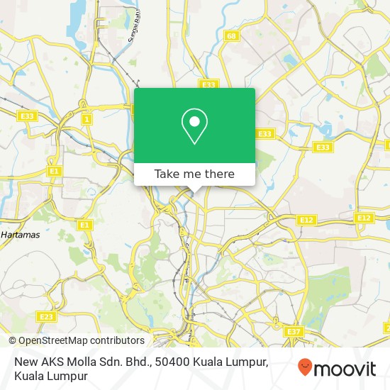 New AKS Molla Sdn. Bhd., 50400 Kuala Lumpur map