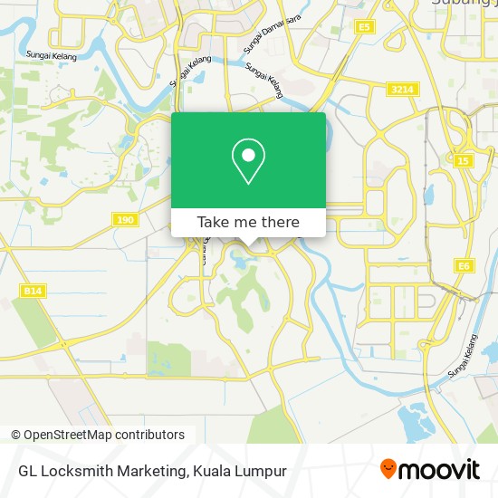 GL Locksmith Marketing map