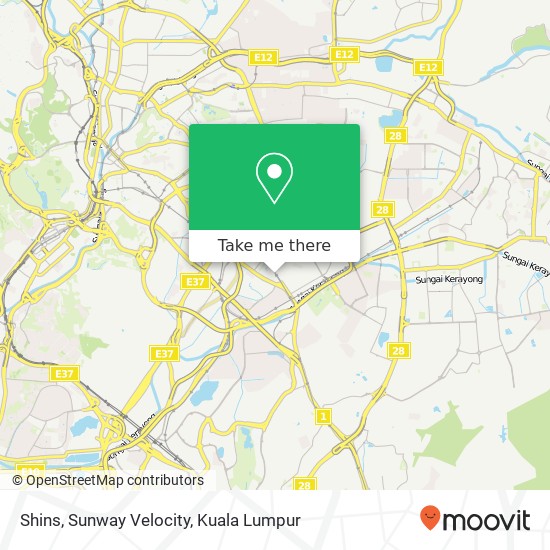 Shins, Sunway Velocity map