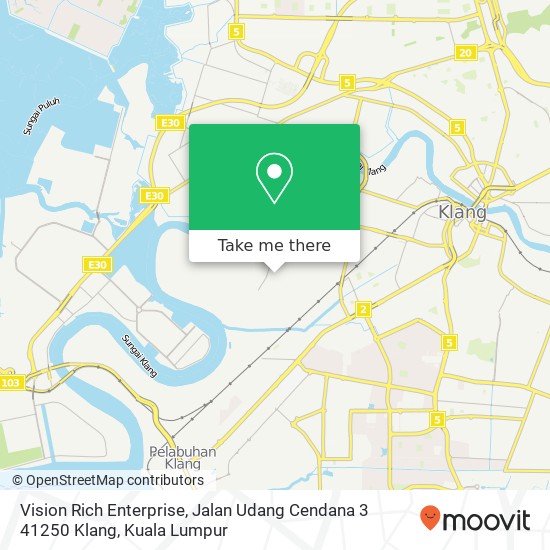 Vision Rich Enterprise, Jalan Udang Cendana 3 41250 Klang map