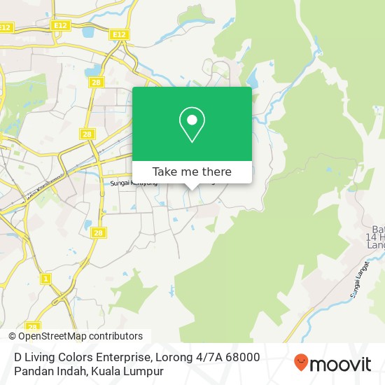 D Living Colors Enterprise, Lorong 4 / 7A 68000 Pandan Indah map