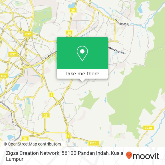Zigza Creation Network, 56100 Pandan Indah map