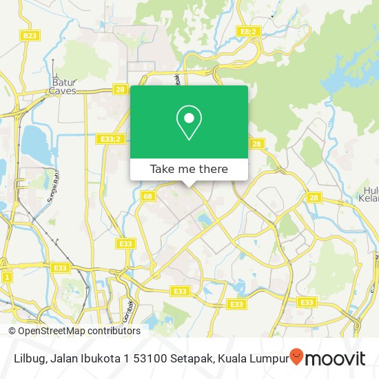 Lilbug, Jalan Ibukota 1 53100 Setapak map