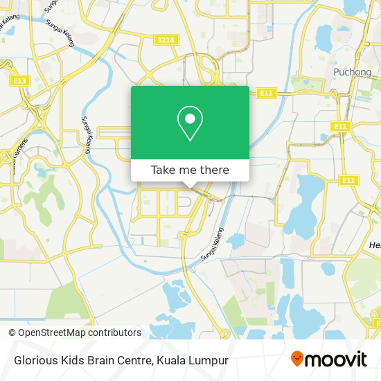 Glorious Kids Brain Centre map