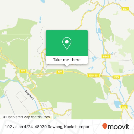 Peta 102 Jalan 4/24, 48020 Rawang