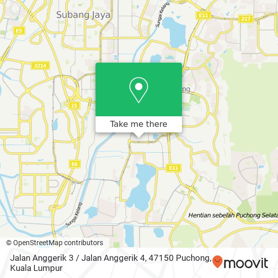 Peta Jalan Anggerik 3 / Jalan Anggerik 4, 47150 Puchong