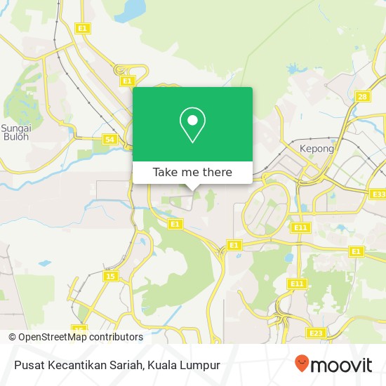 Pusat Kecantikan Sariah map