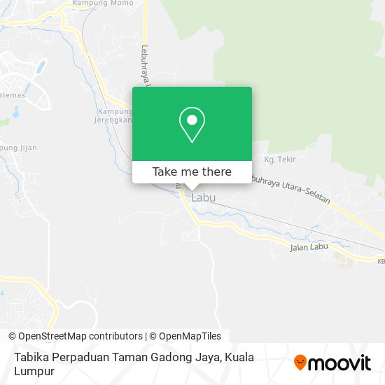 Peta Tabika Perpaduan Taman Gadong Jaya