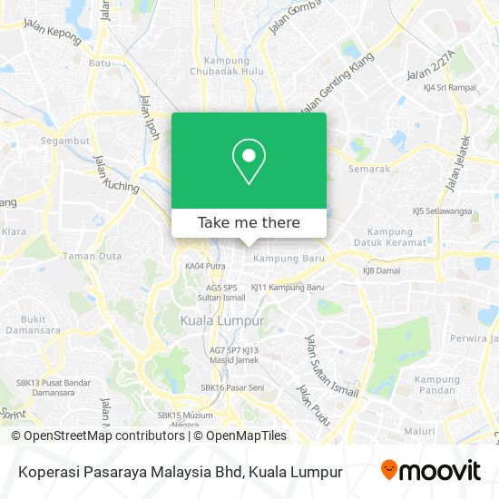 Peta Koperasi Pasaraya Malaysia Bhd