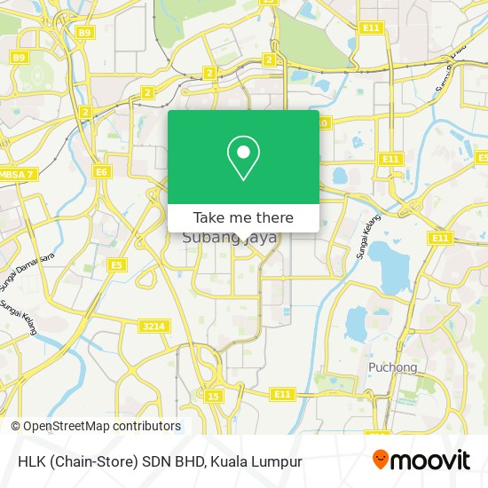 HLK (Chain-Store) SDN BHD map