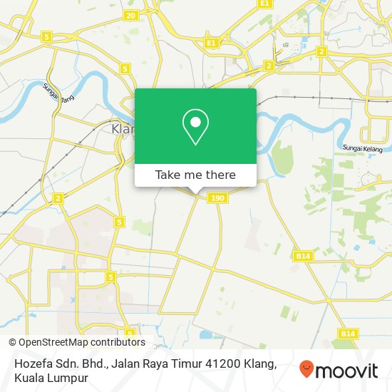 Hozefa Sdn. Bhd., Jalan Raya Timur 41200 Klang map
