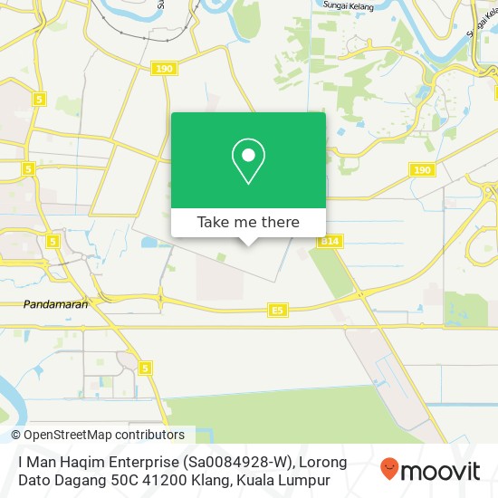 I Man Haqim Enterprise (Sa0084928-W), Lorong Dato Dagang 50C 41200 Klang map
