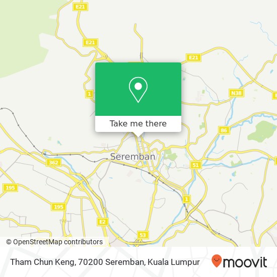 Tham Chun Keng, 70200 Seremban map