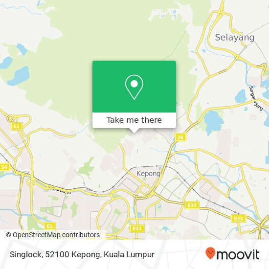 Singlock, 52100 Kepong map