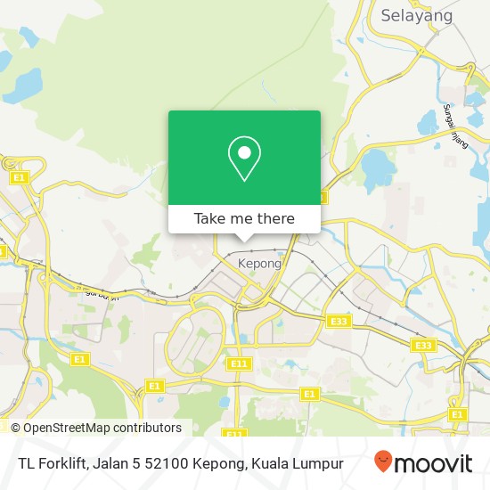 TL Forklift, Jalan 5 52100 Kepong map