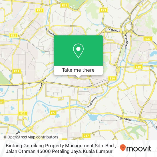 Bintang Gemilang Property Management Sdn. Bhd., Jalan Othman 46000 Petaling Jaya map