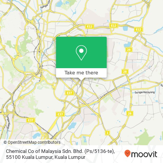 Chemical Co of Malaysia Sdn. Bhd. (Ps / 5136-te), 55100 Kuala Lumpur map