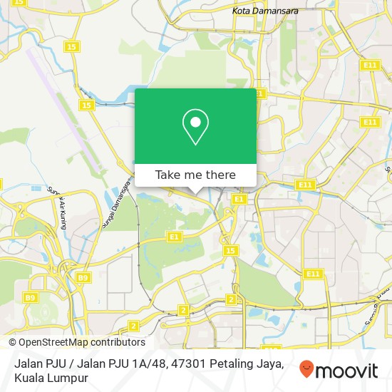 Peta Jalan PJU / Jalan PJU 1A / 48, 47301 Petaling Jaya