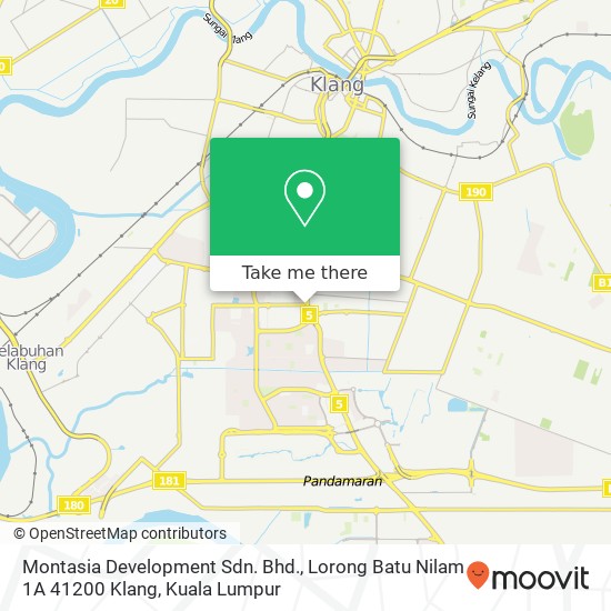 Montasia Development Sdn. Bhd., Lorong Batu Nilam 1A 41200 Klang map