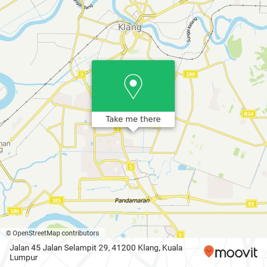 Peta Jalan 45 Jalan Selampit 29, 41200 Klang