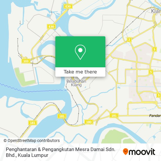 Penghantaran & Pengangkutan Mesra Damai Sdn. Bhd. map