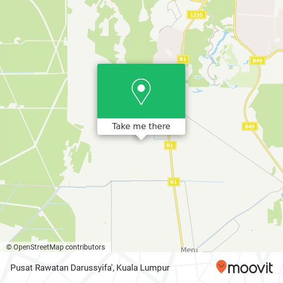 Peta Pusat Rawatan Darussyifa', Jalan Kempas 42200 Kapar