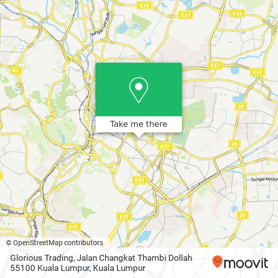 Glorious Trading, Jalan Changkat Thambi Dollah 55100 Kuala Lumpur map