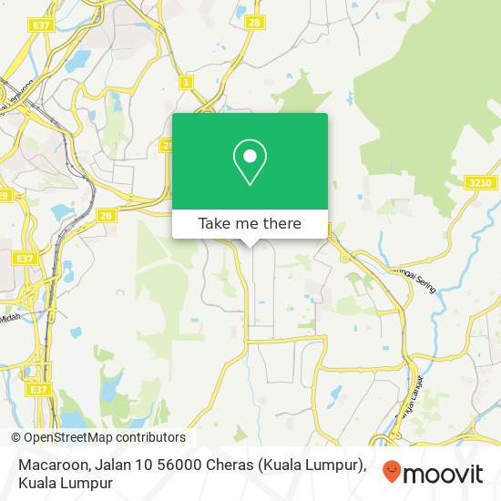 Macaroon, Jalan 10 56000 Cheras (Kuala Lumpur) map