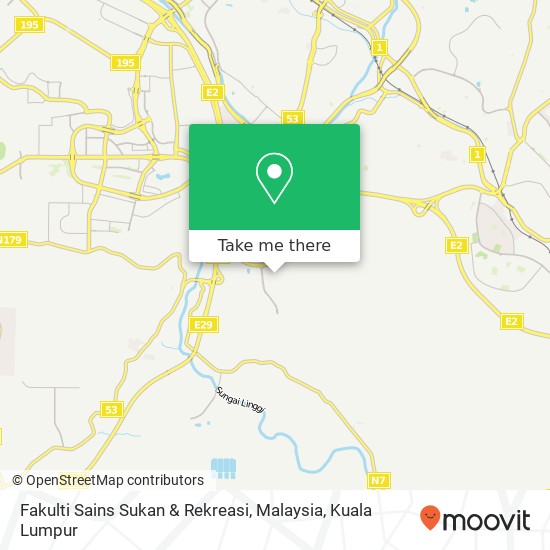 Fakulti Sains Sukan & Rekreasi, Malaysia map