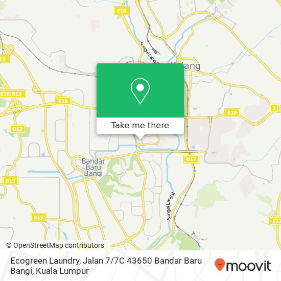 Ecogreen Laundry, Jalan 7 / 7C 43650 Bandar Baru Bangi map