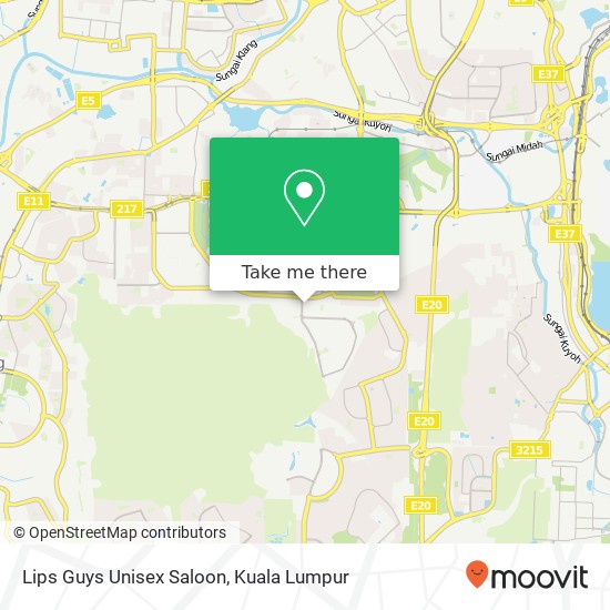 Lips Guys Unisex Saloon map