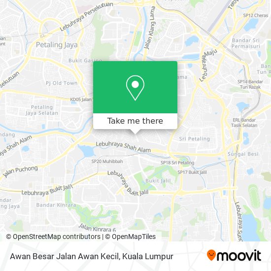 Peta Awan Besar Jalan Awan Kecil