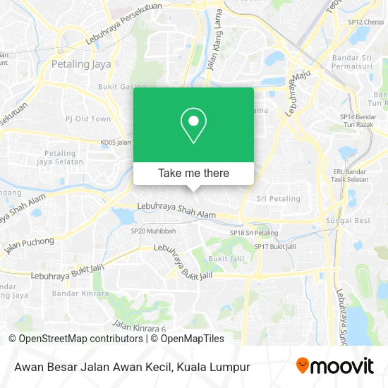 Awan Besar Jalan Awan Kecil map