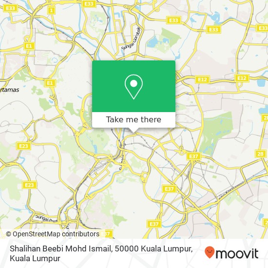 Peta Shalihan Beebi Mohd Ismail, 50000 Kuala Lumpur