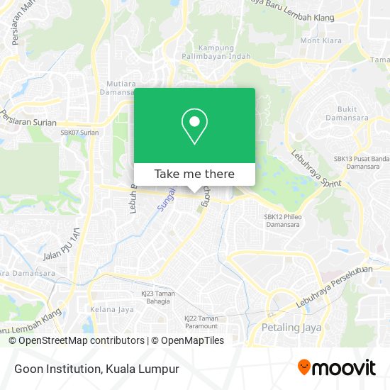 Goon Institution map