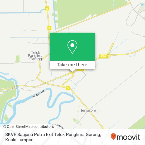 Peta SKVE Saujana Putra Exit Teluk Panglima Garang