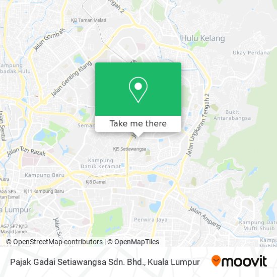 Pajak Gadai Setiawangsa Sdn. Bhd. map