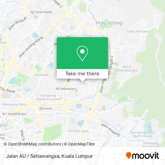 Jalan AU / Setiawangsa map